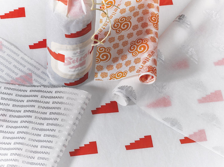 Verpackungsmaterialien - Seidenpapier, Satinbänder, Versandtaschen, Versandkartons