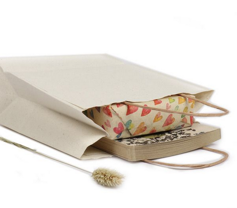 Nachhaltige Papierkordeltaschen "Komfort" aus Graspapier