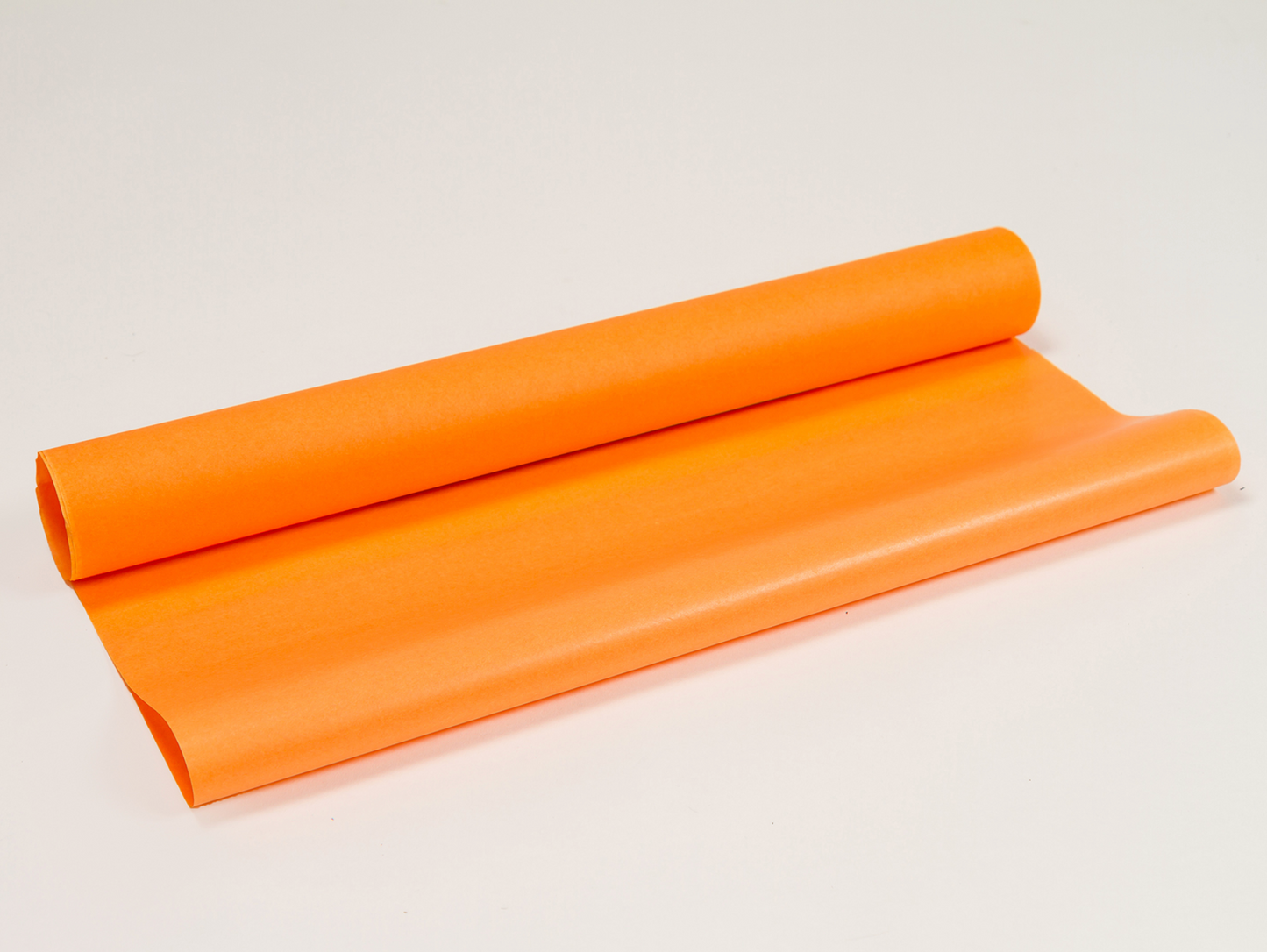 Edles Seidenpapier in Orange aus Recyclingpapier im Format 50x75 cm