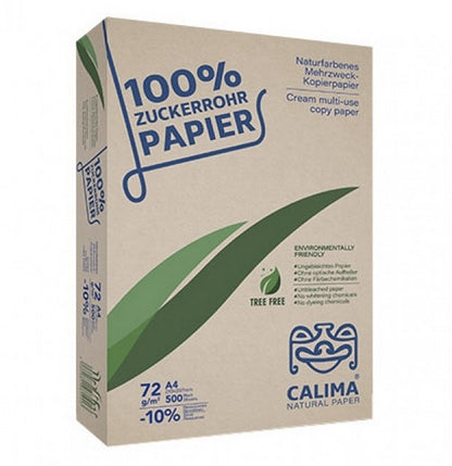Umweltfreundliches Druckpapier, ungebleicht aus 100% Zuckerrohrpapier,  DIN A4