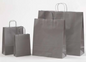 Graue Papierkordeltaschen Boutique