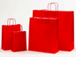 Rote Papierkordeltaschen Boutique