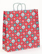 Papierkordeltasche Tracht in der Farbe Rot mit bayerischem Motiv  Extra Large - da passt ein Dirndl oder eine Lederhose rein