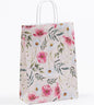 Papierkordeltaschen mit floralem Allover-Print