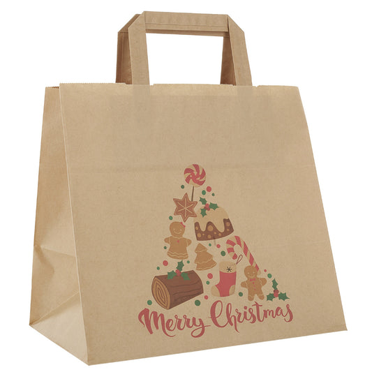 Take-Away Gastrotaschen für Weihnachten mit X-Mas Motiv