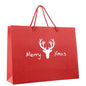 Große Weihnachtsgeschenktasche aus Papier mit Glitzer und Merry Christmas Schriftzug in der Farbe Rot stabil preiswet Max Josef Steinebach GmbH schnelle Lieferung vertrauenswürdig Papiertüten mit dem gewissen Extra
