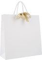 Edle Geschenktaschen mit Satinband in Elfenbein