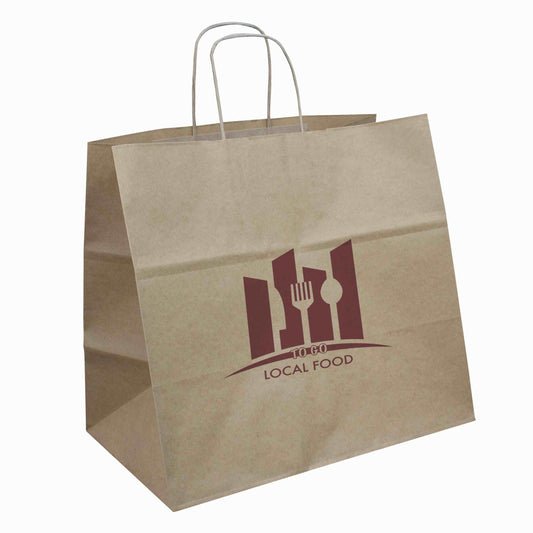 Gastrotasche "Torino" aus Recyclingpapier mit Werbedruck & schneller Lieferung